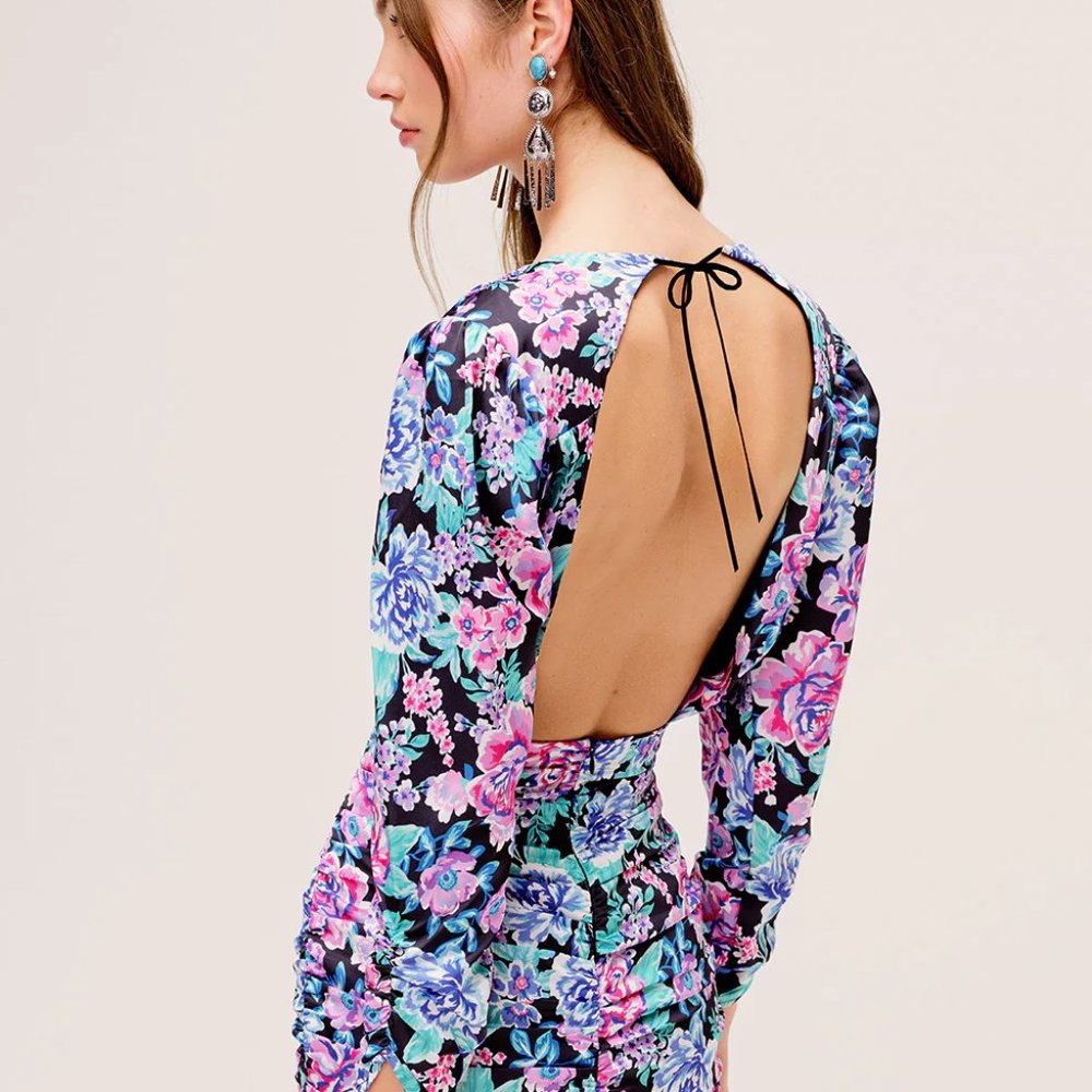 For Love & Lemons | Brandy Mini Dress Azalea Size XS - Picture 7 of 10